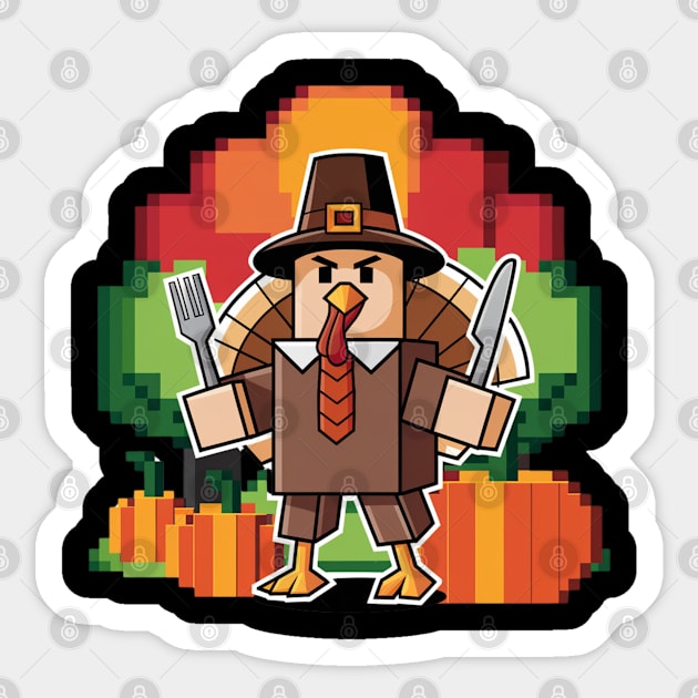 Roblox Thanksgiving Day Roblox Sticker Teepublic